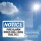 Signmission Fire Alarm When Bell Rings Dial 911 OSHA Notice Sign, Vinyl Decal, 18in W x 12in L, 2PK OS-2PACK-NS-D-1218-L-12550 - alternate 3